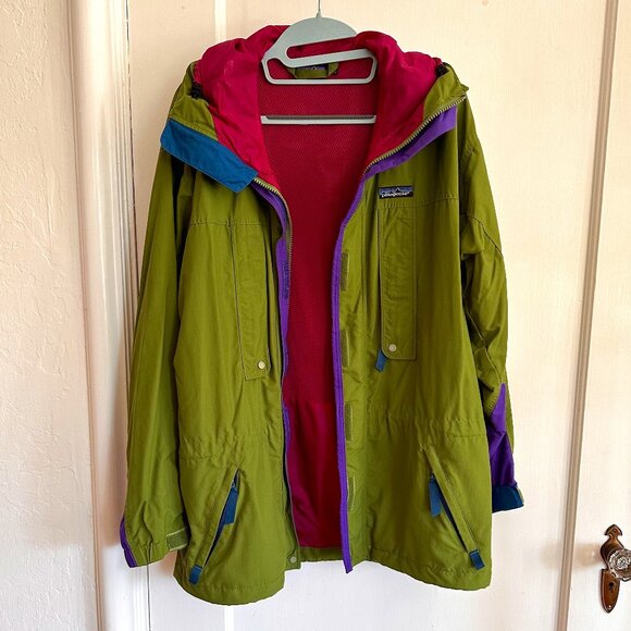 Vintage 90’s Men’s Green Purple Patagonia Sz L - Picture 3 of 8